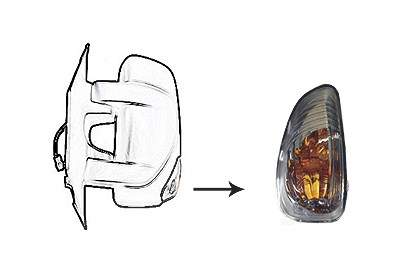 Van Wezel Blinkleuchte [Hersteller-Nr. 3799919] für Nissan, Renault, Opel