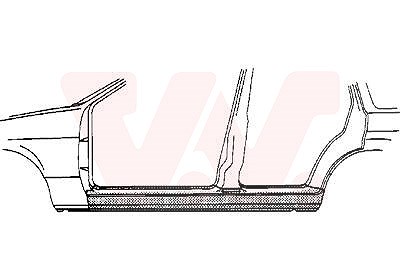 Van Wezel Einstiegblech, 4-türig [Hersteller-Nr. 3776103] für Opel