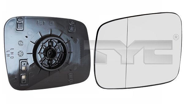 Tyc Spiegelglas, Außenspiegel [Hersteller-Nr. 337-0162-1] für VW