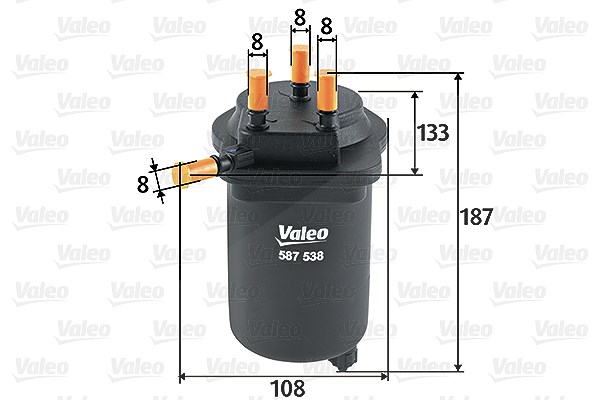 Valeo Kraftstofffilter [Hersteller-Nr. 587538] für Nissan, Renault