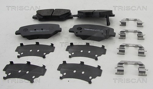 Triscan Bremsbelagsatz, Scheibenbremse [Hersteller-Nr. 811018030] für Hyundai, Kia