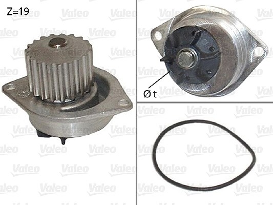 Valeo Wasserpumpe [Hersteller-Nr. 506595] für Citroën, Peugeot