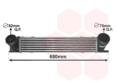Van Wezel Ladeluftkühler [Hersteller-Nr. 06004538] für BMW