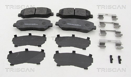 Triscan Bremsbeläge vorne (Satz) [Hersteller-Nr. 811050033] für Mazda