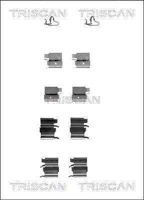 Triscan Zubehörsatz, Scheibenbremsbelag [Hersteller-Nr. 8105101617] für Toyota, Mitsubishi, Mazda