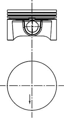 Kolbenschmidt Kolben [Hersteller-Nr. 40388600] für Vauxhall, Opel