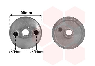 Van Wezel Ölkühler, Automatikgetriebe [Hersteller-Nr. 58003358] für Audi, Seat, VW