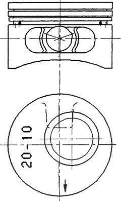 Kolbenschmidt Kolben [Hersteller-Nr. 90245620] für Opel, Vauxhall, Holden