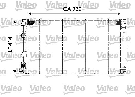 Valeo Kühler, Motorkühlung [Hersteller-Nr. 732919] für Opel, Nissan, Renault, Vauxhall