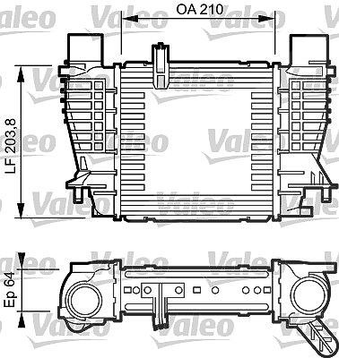 Valeo Ladeluftkühler [Hersteller-Nr. 817999] für Renault, Nissan
