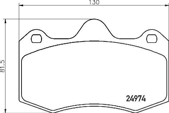 Brembo Bremsbelagsatz, Scheibenbremse [Hersteller-Nr. P85134] für Seat, Lotus