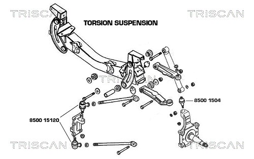 Triscan Spurstangenkopf [Hersteller-Nr. 850015120] für Iveco