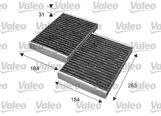 Valeo Filter, Innenraumluft [Hersteller-Nr. 715643] für Mercedes-Benz