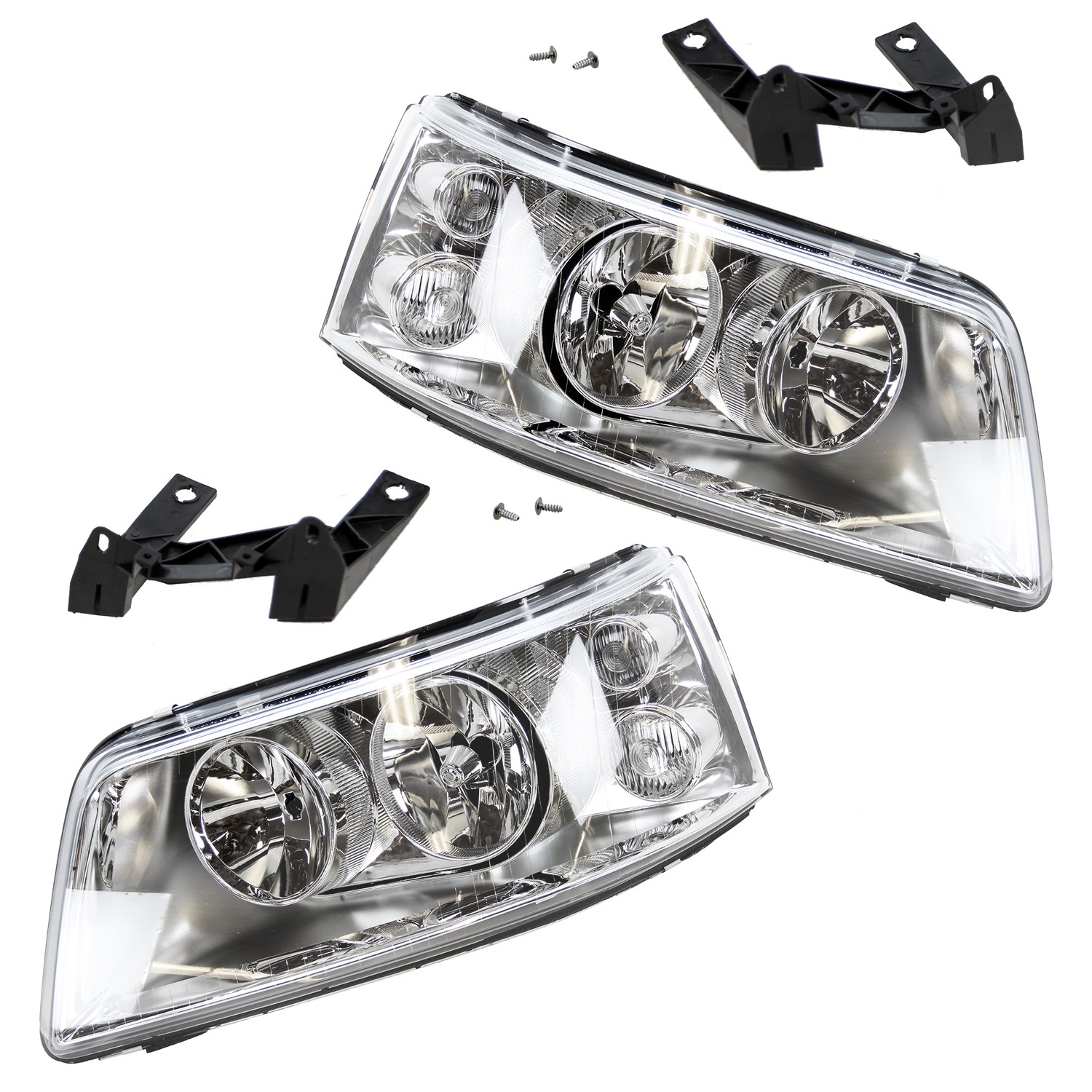 Bestprice 2x Scheinwerfer H7/H1 mit Stellmotor für LWR [Hersteller-Nr. 10429026] für VW