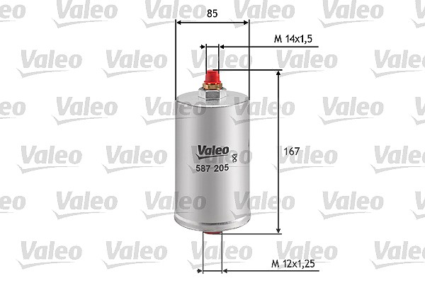 Valeo Kraftstofffilter [Hersteller-Nr. 587205] für Mercedes-Benz