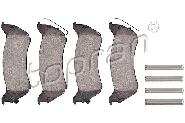 Topran Bremsbelagsatz, Scheibenbremse [Hersteller-Nr. 401434] für Mercedes-Benz
