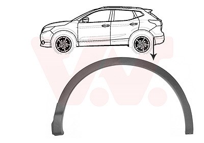Van Wezel Verbreiterung, Kotflügel [Hersteller-Nr. 3391523] für Nissan