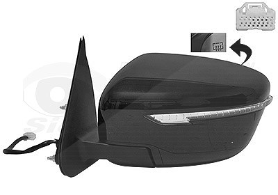 Van Wezel Außenspiegel [Hersteller-Nr. 3391817] für Nissan