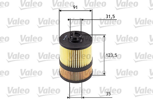 Valeo Ölfilter [Hersteller-Nr. 586549] für Opel, Saab, Vauxhall, Renault