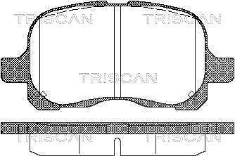 Triscan Bremsbelagsatz, Scheibenbremse [Hersteller-Nr. 811013020] für Toyota