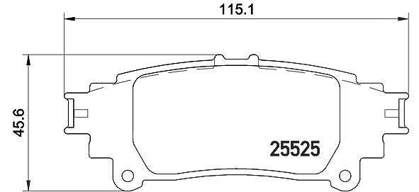 Für BREMBO P 83 132 Brake Pad Set, Disc Brake - Bild 7