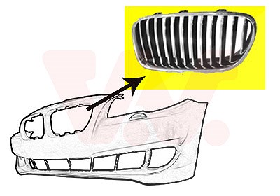 Van Wezel Kühlergitter [Hersteller-Nr. 0617513] für BMW