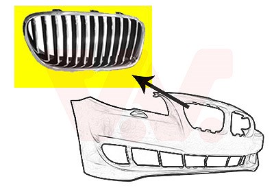 Van Wezel Kühlergitter [Hersteller-Nr. 0617514] für BMW