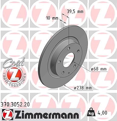 Zimmermann Bremsscheibe [Hersteller-Nr. 370.3052.20] für Mazda