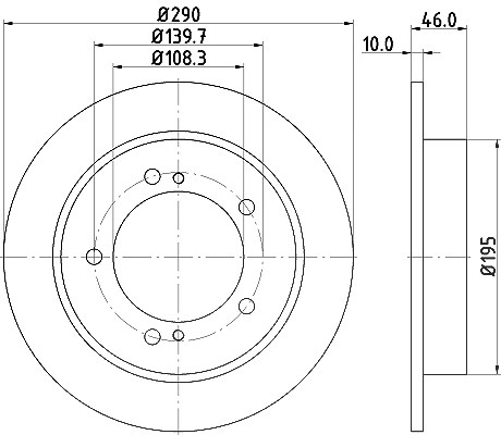 Hella Bremsscheibe [Hersteller-Nr. 8DD355117-941] für Suzuki