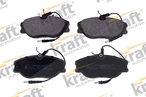 Kraft Automotive Bremsbelagsatz, Scheibenbremse [Hersteller-Nr. 6005670] für Fiat, Peugeot, Lancia, Citroën