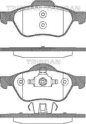 Triscan Bremsbelagsatz, Scheibenbremse [Hersteller-Nr. 811025013] für Renault