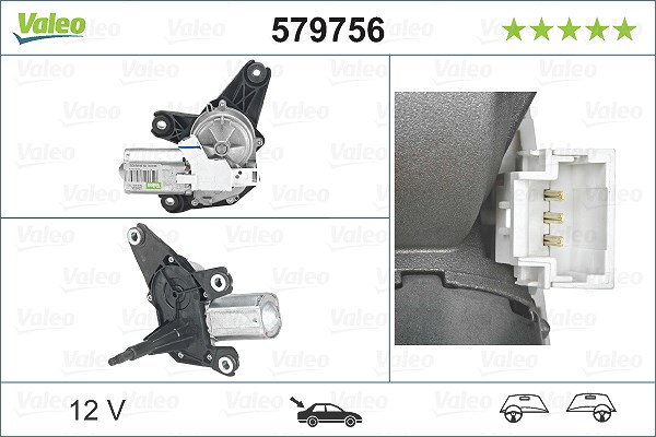 Valeo Wischermotor [Hersteller-Nr. 579756] für Renault