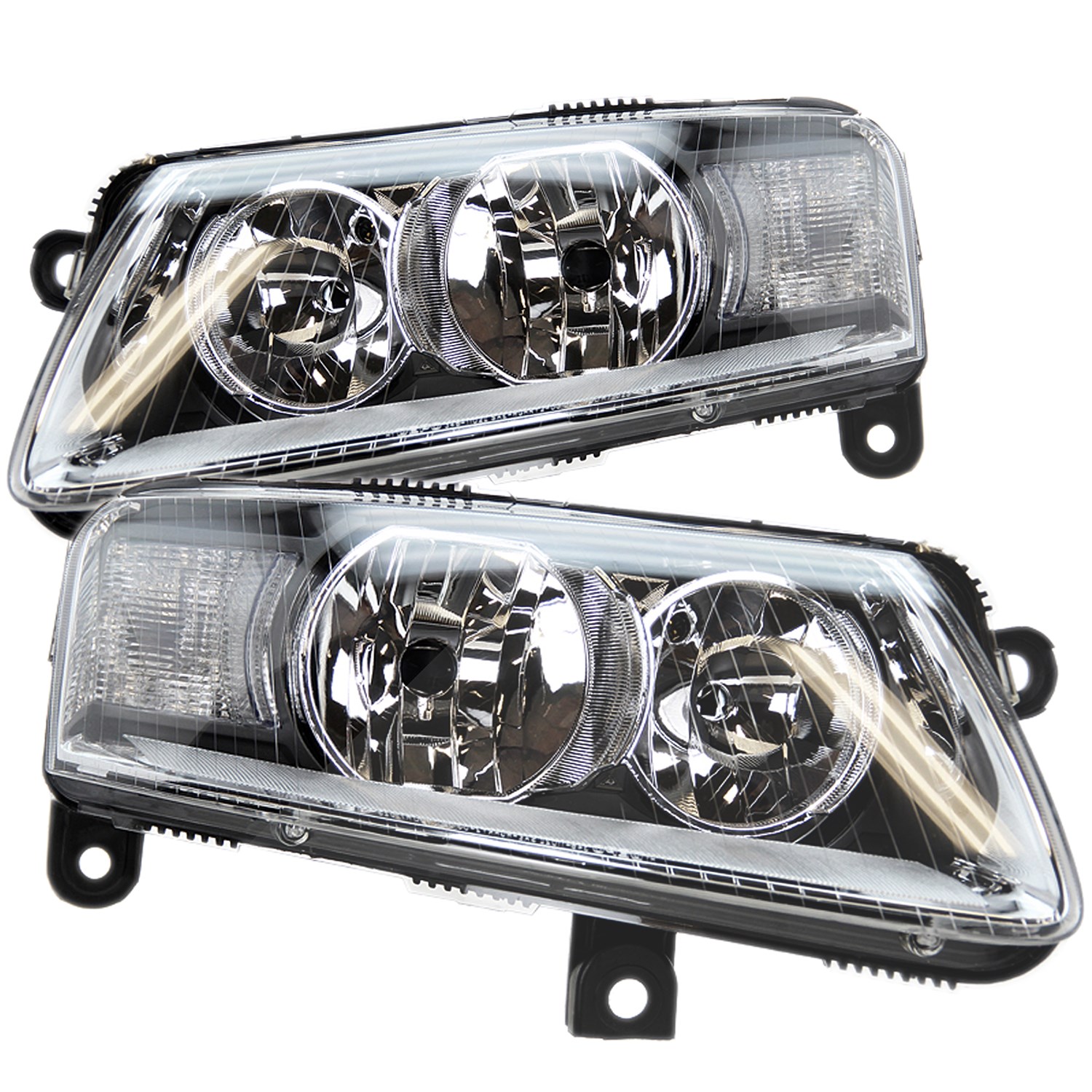 Bestprice 2x Scheinwerfer H7/H1, elek. LWR, ohne Stellmotor [Hersteller-Nr. 10429049] für Audi