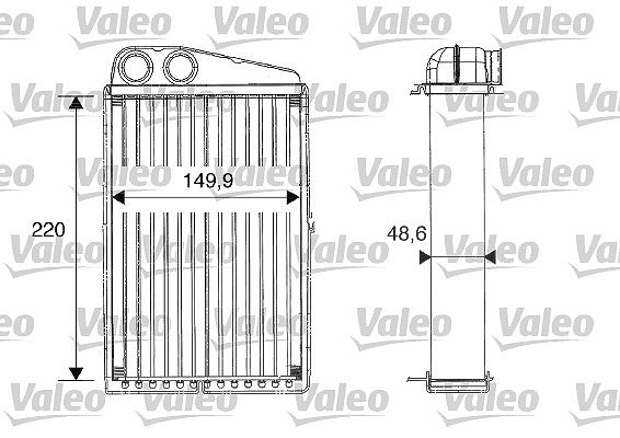 Valeo Wärmetauscher, Innenraumheizung [Hersteller-Nr. 812247] für Renault