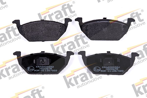 Kraft Automotive Bremsbelagsatz, Scheibenbremse [Hersteller-Nr. 6000382] für Skoda, Seat, Audi, VW