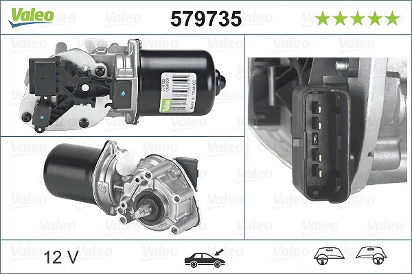 Valeo Wischermotor [Hersteller-Nr. 579735] für Renault