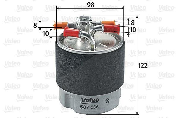 Valeo Kraftstofffilter [Hersteller-Nr. 587566] für Renault, Nissan