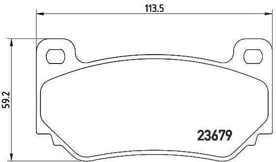Brembo Bremsbelagsatz, Scheibenbremse [Hersteller-Nr. P52018] für Caterham, Mg