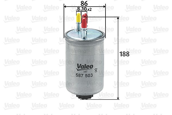 Valeo Kraftstofffilter [Hersteller-Nr. 587503] für Ssangyong, Hyundai, Ford, Kia, Tata, Jaguar