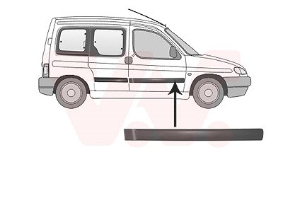 Van Wezel Zier-/Schutzleiste, Tür [Hersteller-Nr. 0903424] für Citroën