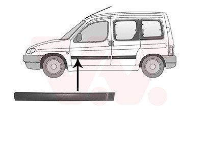 Van Wezel Zier-/Schutzleiste, Tür [Hersteller-Nr. 0903423] für Citroën