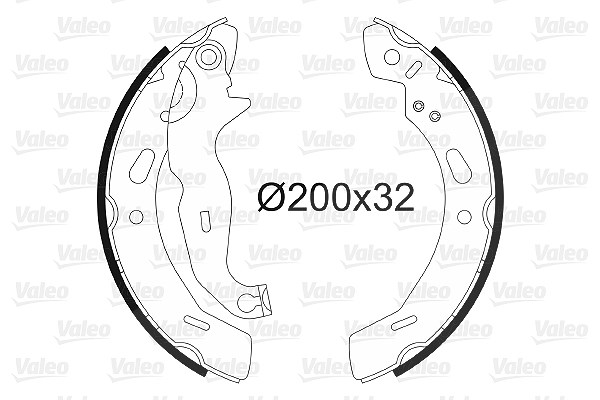 Valeo Bremsbackensatz [Hersteller-Nr. 564139] für Ford