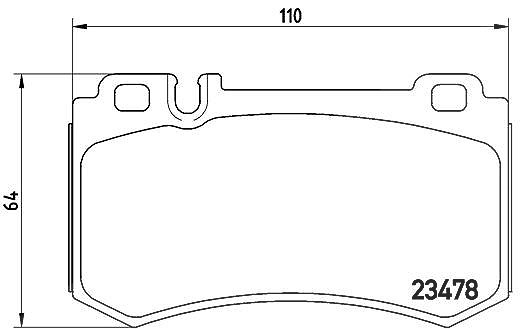 Für BREMBO P 50 061 Brake Pad Set, Disc Brake - Bild 8