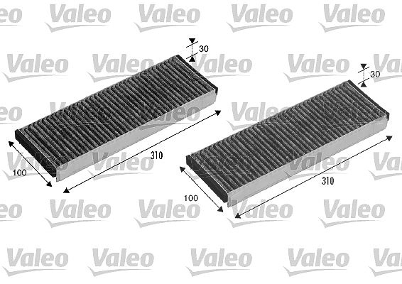 Valeo Filter, Innenraumluft [Hersteller-Nr. 715501] für Audi, VW, Lamborghini