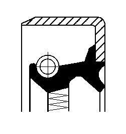Corteco Wellendichtring, Differential [Hersteller-Nr. 12012138B]