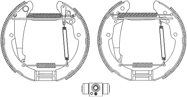 Hella Bremsbackensatz [Hersteller-Nr. 8DB355004-461] für VW, Streetscooter, Skoda
