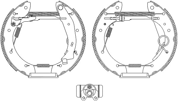 Hella Bremsbackensatz [Hersteller-Nr. 8DB355004-351] für Peugeot, Citroën