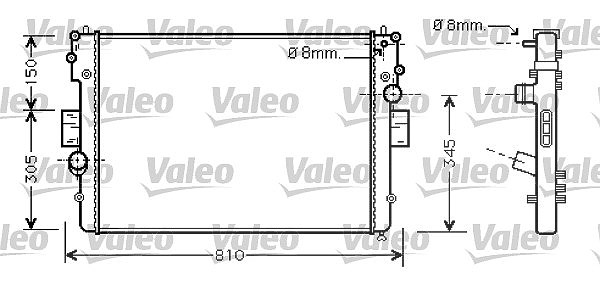 Valeo Kühler, Motorkühlung [Hersteller-Nr. 734448] für Iveco