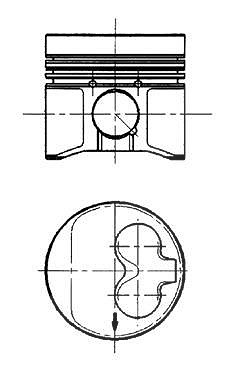 Kolbenschmidt Kolben [Hersteller-Nr. 91429600] für Audi, Seat, VW