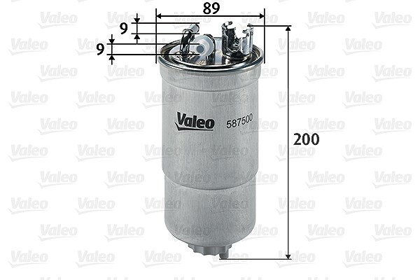 Valeo Kraftstofffilter [Hersteller-Nr. 587500] für Skoda, Seat, Fiat, Audi, VW